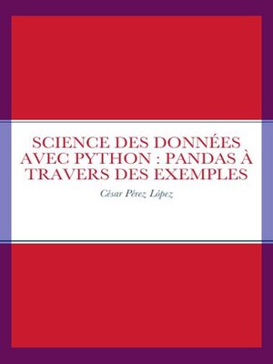 cover image of SCIENCE DES DONNÉES AVEC PYTHON